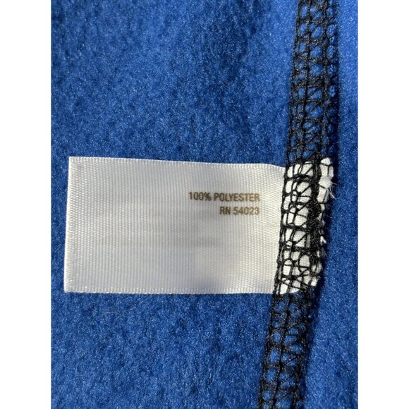 Old Navy Mens Large Fleece Zip-Up Track Jacket Blue & Black 100% Polyester New W - Picture 4 of 4